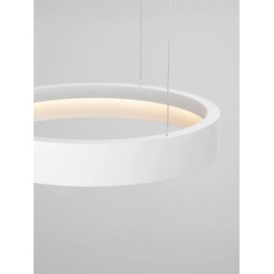 Lampa wisząca ring - ściemniacz triac Marzi 50cm LED CCT 2700-4000K biała