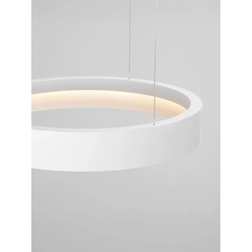Lampa wisząca ring - ściemniacz triac Marzi 50cm LED CCT 2700-4000K biała