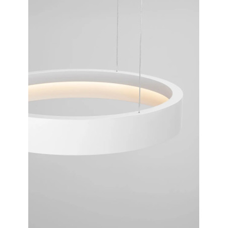 Lampa wisząca ring - ściemniacz triac Marzi 50cm LED CCT 2700-4000K biała