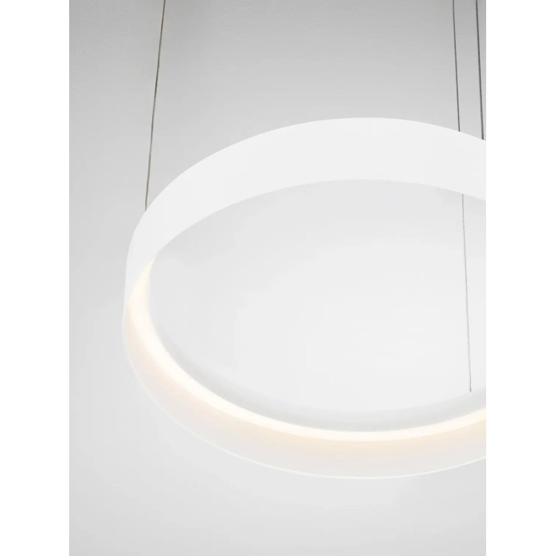 Lampa wisząca ring - ściemniacz triac Marzi 50cm LED CCT 2700-4000K biała