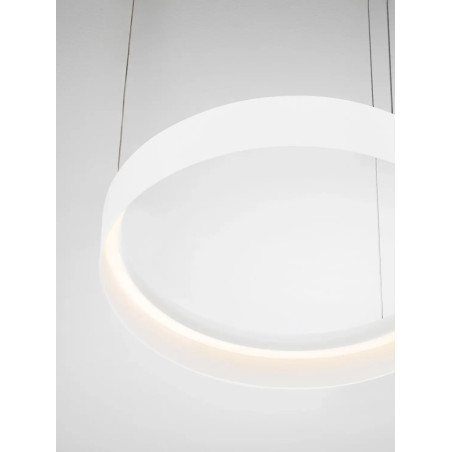 Lampa wisząca ring - ściemniacz triac Marzi 50cm LED CCT 2700-4000K biała