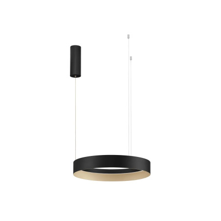 Lampa wisząca ring - ściemniacz triac Marzi 50cm LED CCT 2700-4000K czarna
