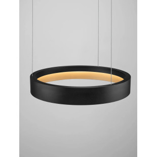 Lampa wisząca ring - ściemniacz triac Marzi 50cm LED CCT 2700-4000K czarna