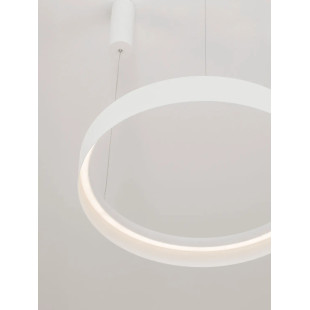 Lampa wisząca ring - ściemniacz triac Marzi 60cm LED CCT 2700-4000K biała
