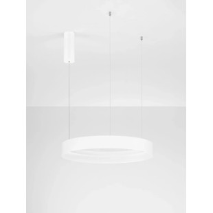 Lampa wisząca ring - ściemniacz triac Marzi 60cm LED CCT 2700-4000K biała