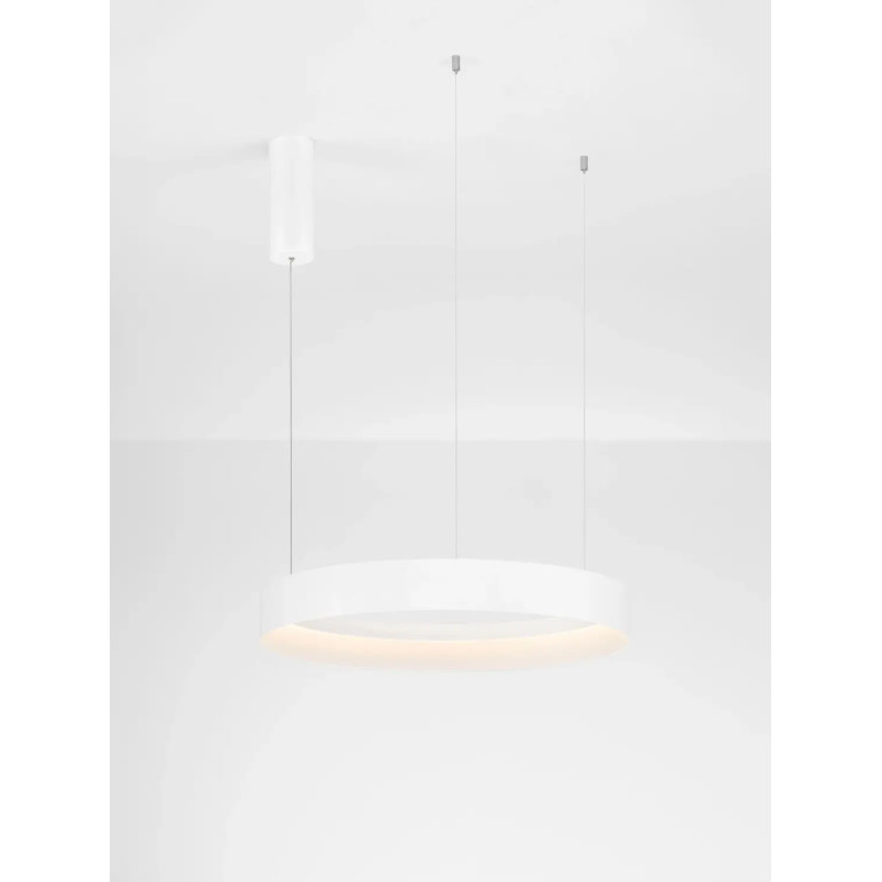 Lampa wisząca ring - ściemniacz triac Marzi 60cm LED CCT 2700-4000K biała