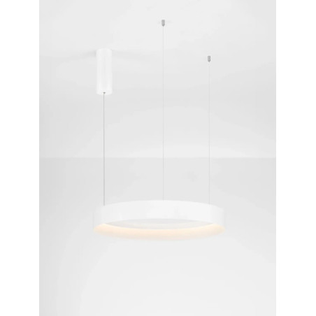Lampa wisząca ring - ściemniacz triac Marzi 60cm LED CCT 2700-4000K biała