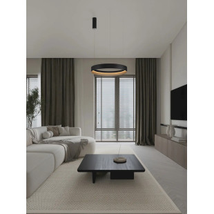 Lampa wisząca ring - ściemniacz triac Marzi 60cm LED CCT 2700-4000K czarna