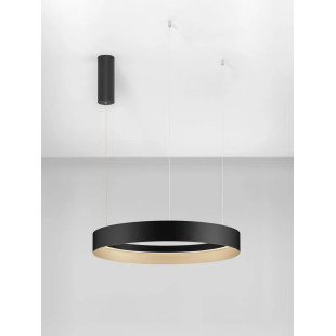 Lampa wisząca ring - ściemniacz triac Marzi 60cm LED CCT 2700-4000K czarna