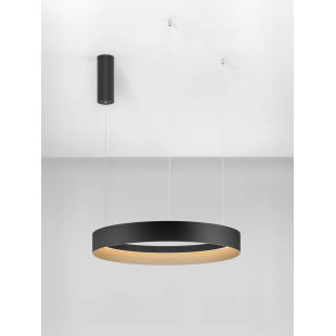 Lampa wisząca ring - ściemniacz triac Marzi 60cm LED CCT 2700-4000K czarna