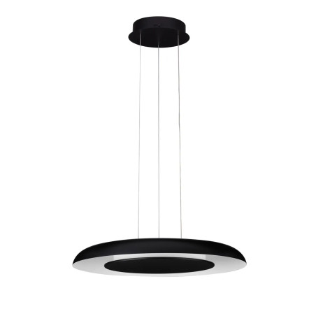Lampa wisząca modern z płaskim kloszem Supino 60cm LED 2700-4000K czarno-biała
