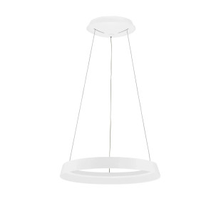 Lampa wisząca okrągła ze ściemniaczem Arpino 45cm LED 2700-3000K biała