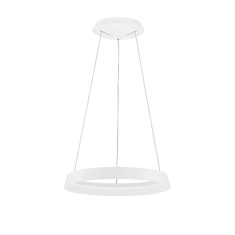Lampa wisząca okrągła ze ściemniaczem Arpino 45cm LED 2700-3000K biała