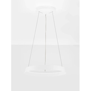 Lampa wisząca okrągła ze ściemniaczem Arpino 45cm LED 2700-3000K biała