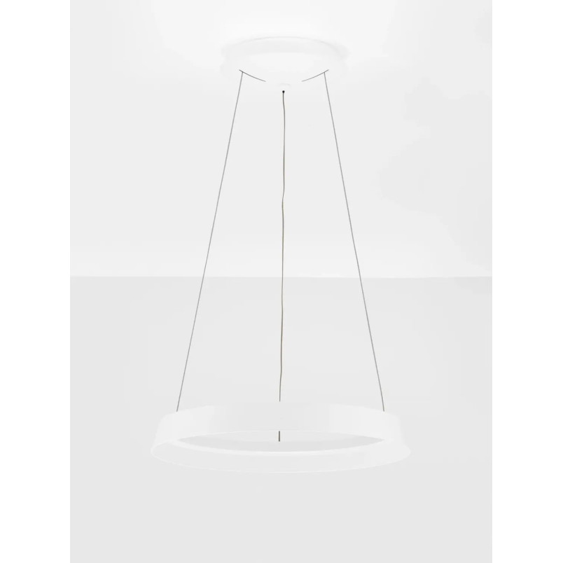 Lampa wisząca okrągła ze ściemniaczem Arpino 45cm LED 2700-3000K biała