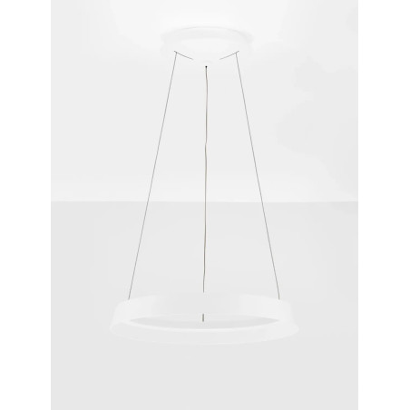 Lampa wisząca okrągła ze ściemniaczem Arpino 45cm LED 2700-3000K biała