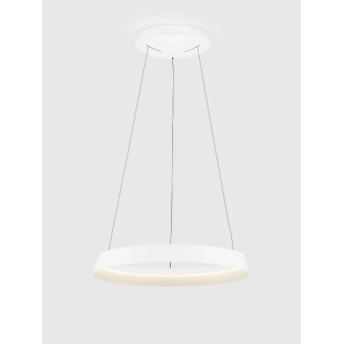 Lampa wisząca okrągła ze ściemniaczem Arpino 45cm LED 2700-3000K biała