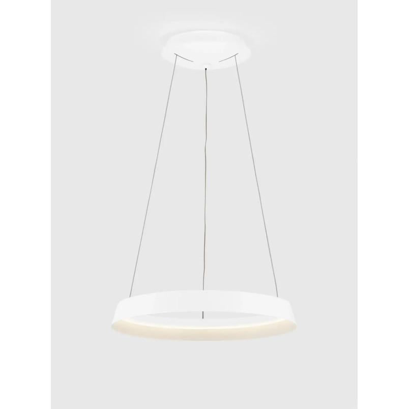 Lampa wisząca okrągła ze ściemniaczem Arpino 45cm LED 2700-3000K biała