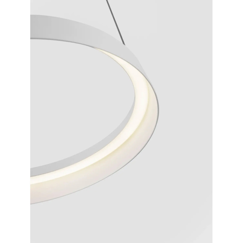 Lampa wisząca okrągła ze ściemniaczem Arpino 45cm LED 2700-3000K biała