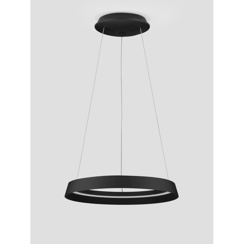 Lampa wisząca okrągła ze ściemniaczem Arpino 45cm LED 2700-3000K czarna
