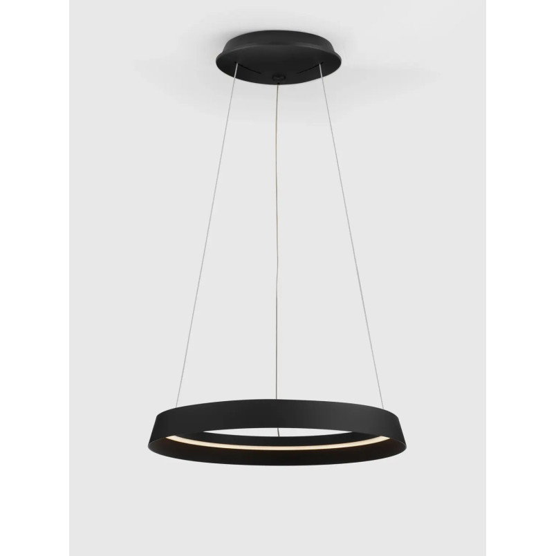 Lampa wisząca okrągła ze ściemniaczem Arpino 45cm LED 2700-3000K czarna