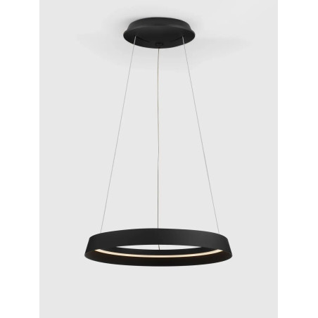 Lampa wisząca okrągła ze ściemniaczem Arpino 45cm LED 2700-3000K czarna