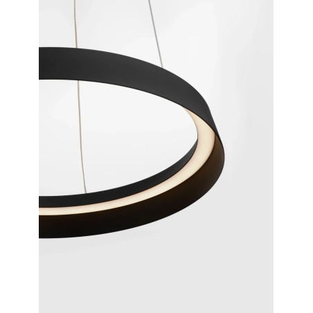 Lampa wisząca okrągła ze ściemniaczem Arpino 45cm LED 2700-3000K czarna