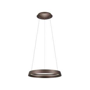 Lampa wisząca okrągła ze ściemniaczem Arpino 45cm LED 2700-3000K szczotkowany brąz - coffee