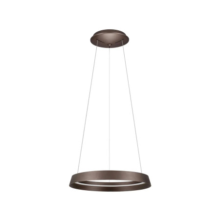 Lampa wisząca okrągła ze ściemniaczem Arpino 45cm LED 2700-3000K szczotkowany brąz - coffee