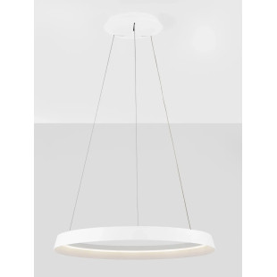 Lampa wisząca okrągła ze ściemniaczem Arpino 60cm LED 2700-3000K biała