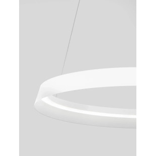 Lampa wisząca okrągła ze ściemniaczem Arpino 60cm LED 2700-3000K biała