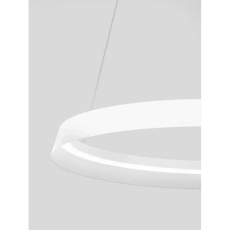 Lampa wisząca okrągła ze ściemniaczem Arpino 60cm LED 2700-3000K biała