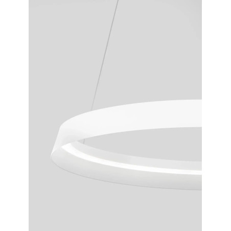 Lampa wisząca okrągła ze ściemniaczem Arpino 60cm LED 2700-3000K biała