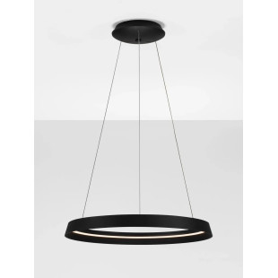 Lampa wisząca okrągła ze ściemniaczem Arpino 60cm LED 2700-3000K czarna