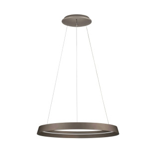 Lampa wisząca okrągła ze ściemniaczem Arpino 60cm LED 2700-3000K szampański brąz