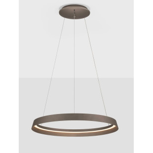 Lampa wisząca okrągła ze ściemniaczem Arpino 60cm LED 2700-3000K szampański brąz