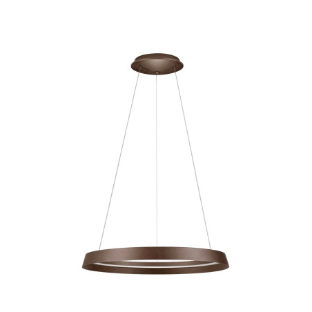 Lampa wisząca okrągła ze ściemniaczem Arpino 60cm LED 2700-3000K szczotkowany brąz - coffee