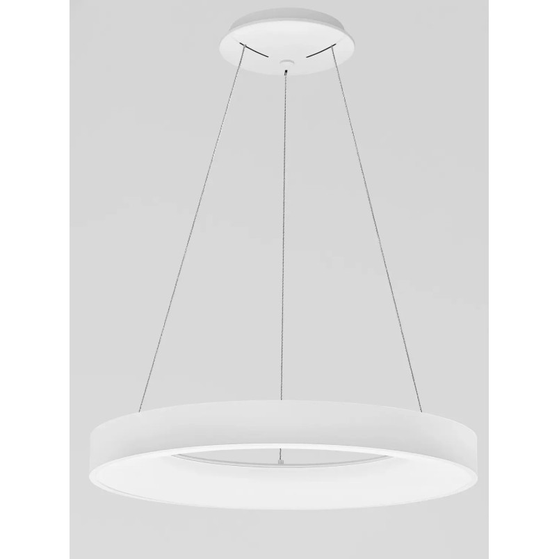 Lampa wisząca okrągła z aplikacją sterowania Surdo 60cm Smart LED 3000K - 4000K biała