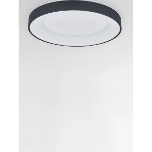 Plafon okrągły z aplikacją sterowania Surdo 60cm Smart CCT LED 3000K - 4000K czarny