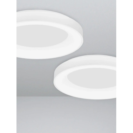 Plafon okrągły z aplikacją sterowania Surdo 60cm Smart CCT LED 3000K - 4000K biały