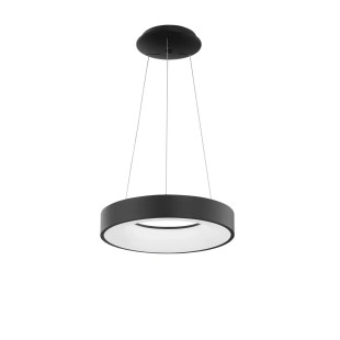 Lampa wisząca ring - ściemniacz triac Surdo Thin 38cm LED 3000K czarna