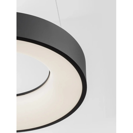 Lampa wisząca ring - ściemniacz triac Surdo Thin 38cm LED 3000K czarna