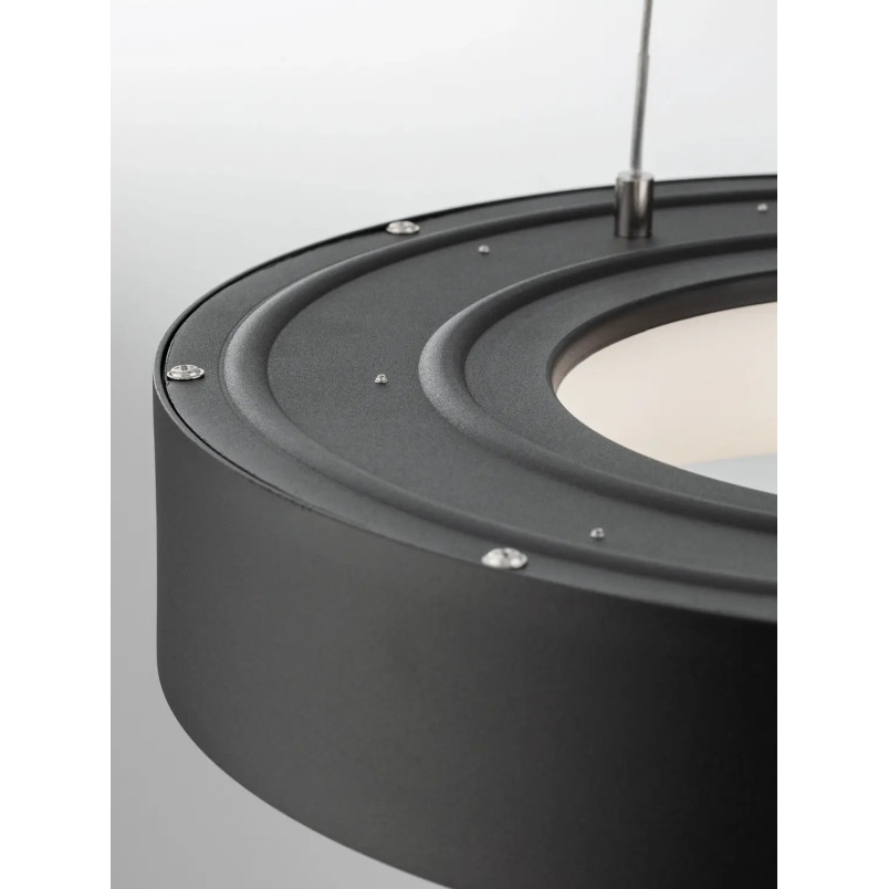 Lampa wisząca ring - ściemniacz triac Surdo Thin 38cm LED 3000K czarna