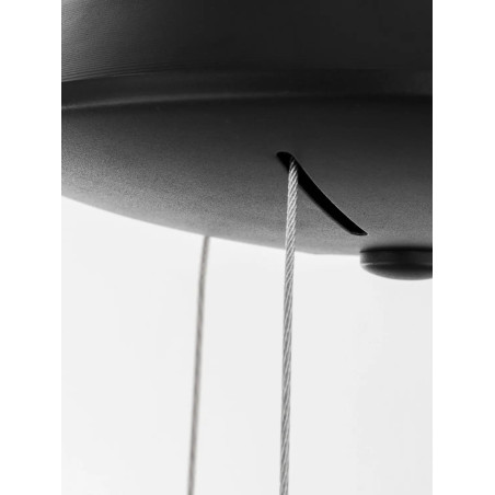 Lampa wisząca ring - ściemniacz triac Surdo Thin 38cm LED 3000K czarna