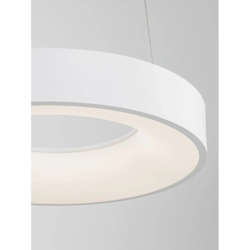 Lampa wisząca ring - ściemniacz triac Surdo Thin 38cm LED 3000K biała
