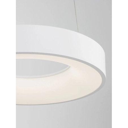 Lampa wisząca ring - ściemniacz triac Surdo Thin 38cm LED 3000K biała
