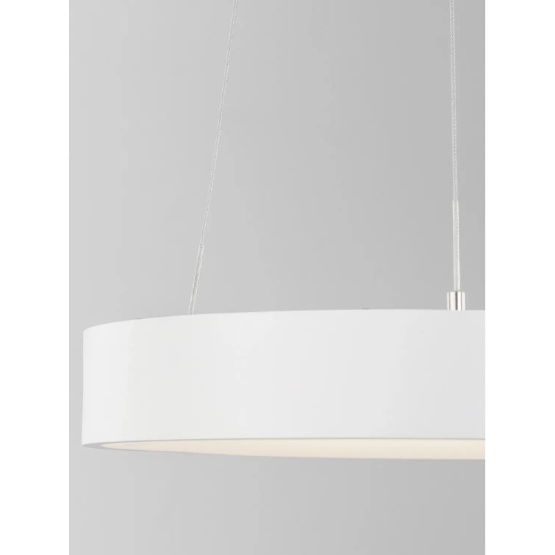 Lampa wisząca ring - ściemniacz triac Surdo Thin 38cm LED 3000K biała