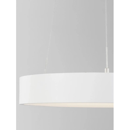 Lampa wisząca ring - ściemniacz triac Surdo Thin 38cm LED 3000K biała
