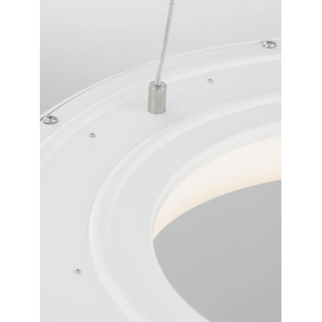 Lampa wisząca ring - ściemniacz triac Surdo Thin 38cm LED 3000K biała