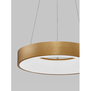 Lampa wisząca ring - ściemniacz triac Surdo Thin 38cm LED 3000K szczotkowane złoto